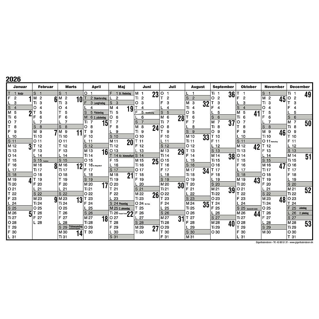 Kalender 2026
